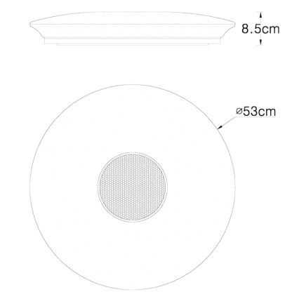 Globo - RGBW Reguliuojamas lubinis šviestuvas LED/50W/230V + nuotolinio valdymo pultas