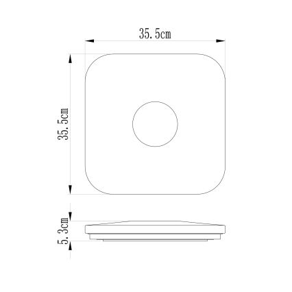 Globo - LED reguliuojamas lubų šviestuvas LED/24W/230V 3000-6000K + nuotolinio valdymo pultas
