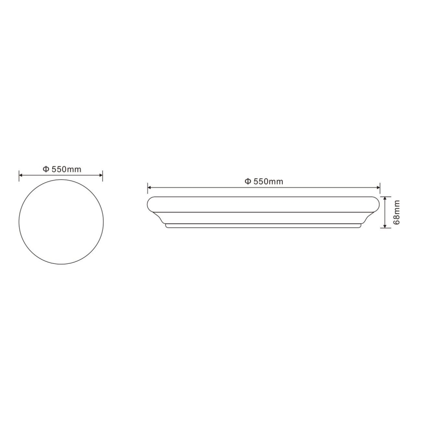 Globo - LED lubinis šviestuvas su nuotolinio valdymo pultu LED/60W/230V