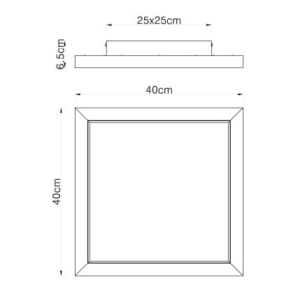 Globo - LED RGBW Reguliuojamas lubinis šviestuvas LED/24W/230V 2700-6000K + nuotolinio valdymo pultas