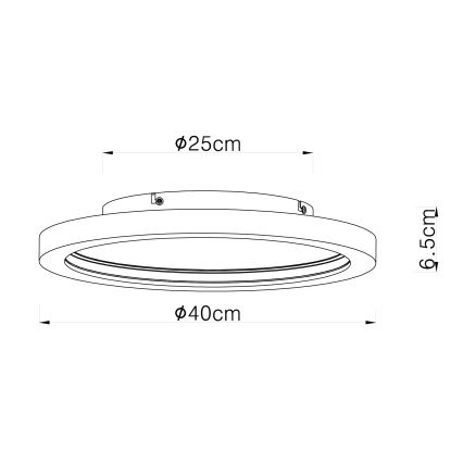 Globo - LED RGBW Reguliuojamas lubinis šviestuvas LED/24W/230V 2700-6000K + nuotolinio valdymo pultas