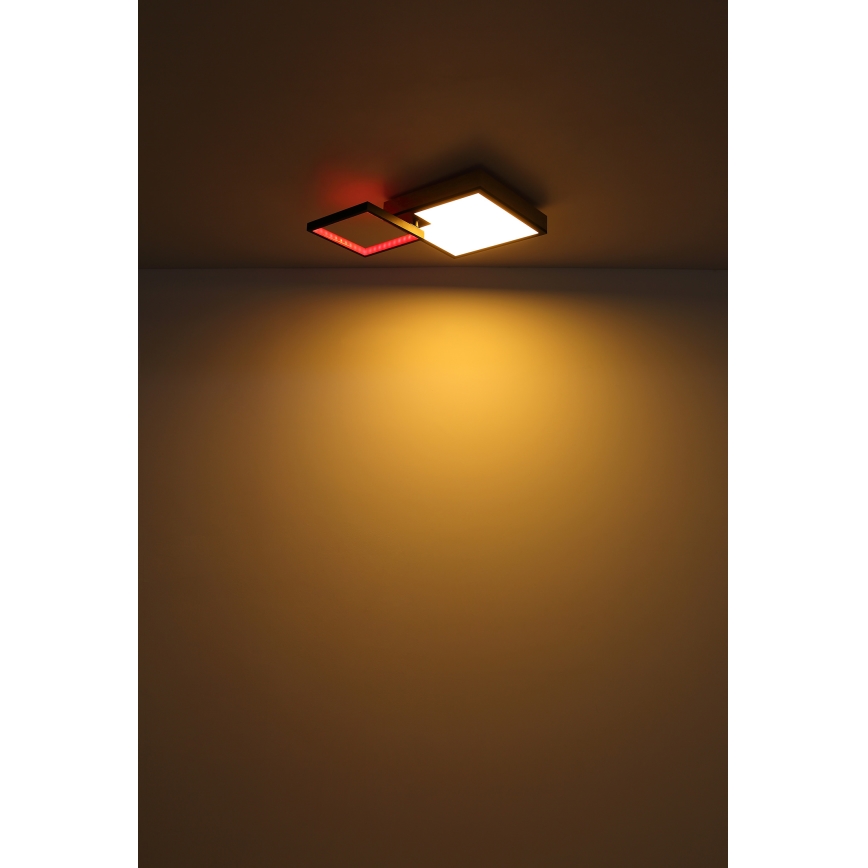 Globo - LED RGBW Pritemdomas šviestuvas LED/21W/230V + LED/3W 2700-6500K + nuotolinio valdymo pultas
