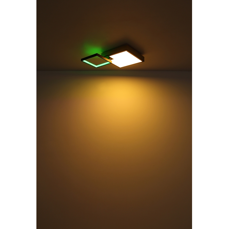 Globo - LED RGBW Pritemdomas šviestuvas LED/21W/230V + LED/3W 2700-6500K + nuotolinio valdymo pultas