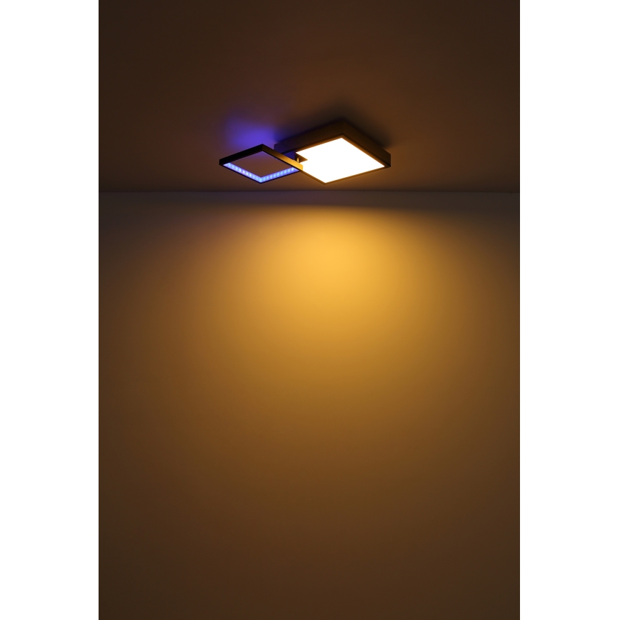 Globo - LED RGBW Pritemdomas šviestuvas LED/21W/230V + LED/3W 2700-6500K + nuotolinio valdymo pultas