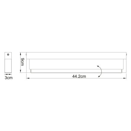 Globo - LED Vonios sieninis šviestuvas LED/12W/230V IP44