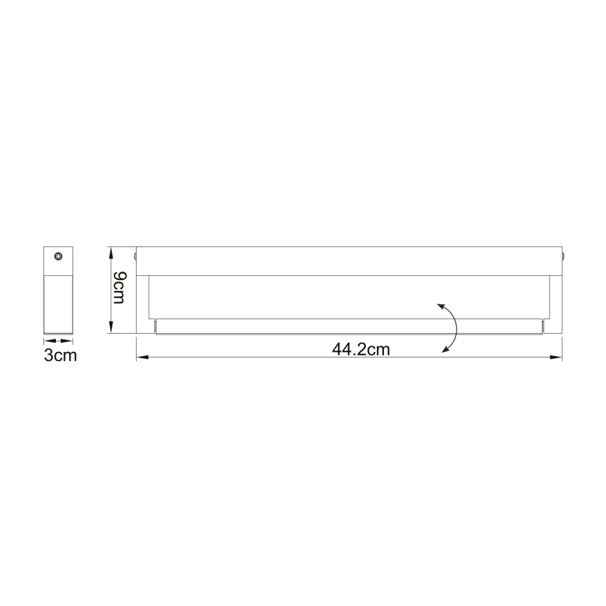 Globo - LED Vonios sieninis šviestuvas LED/12W/230V IP44