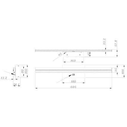 Globo - LED Vonios sieninis šviestuvas LED/18W/230V IP44