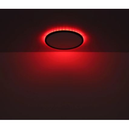 Globo - LED RGB Pritemdomas sieninis vonios šviestuvas LED/18W/230V 3000-6000K + nuotolinio valdymo pultas IP44 juoda