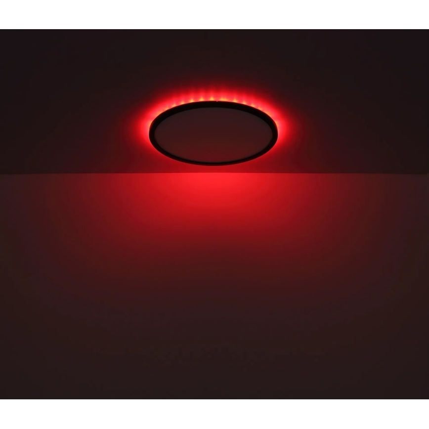 Globo - LED RGB Pritemdomas sieninis vonios šviestuvas LED/18W/230V 3000-6000K + nuotolinio valdymo pultas IP44 juoda
