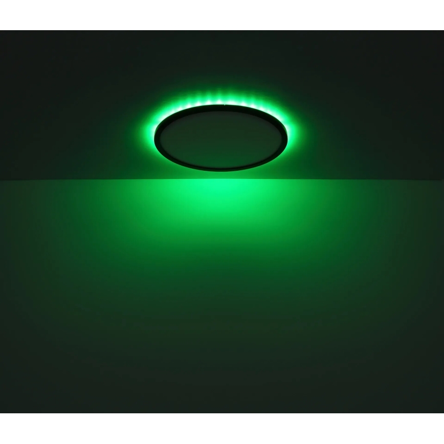 Globo - LED RGB Pritemdomas sieninis vonios šviestuvas LED/18W/230V 3000-6000K + nuotolinio valdymo pultas IP44 juoda
