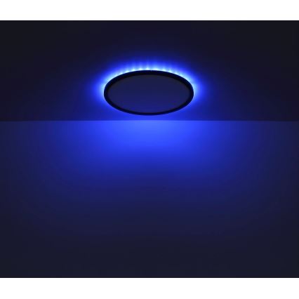 Globo - LED RGB Pritemdomas sieninis vonios šviestuvas LED/18W/230V 3000-6000K + nuotolinio valdymo pultas IP44 juoda
