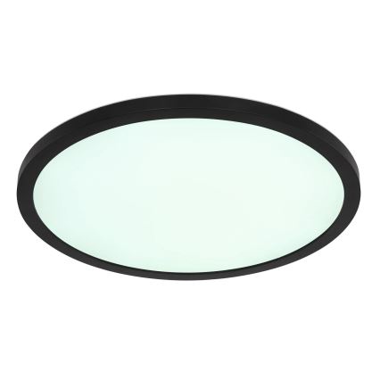 Globo - LED RGB Pritemdomas sieninis vonios šviestuvas LED/18W/230V 3000-6000K + nuotolinio valdymo pultas IP44 juoda