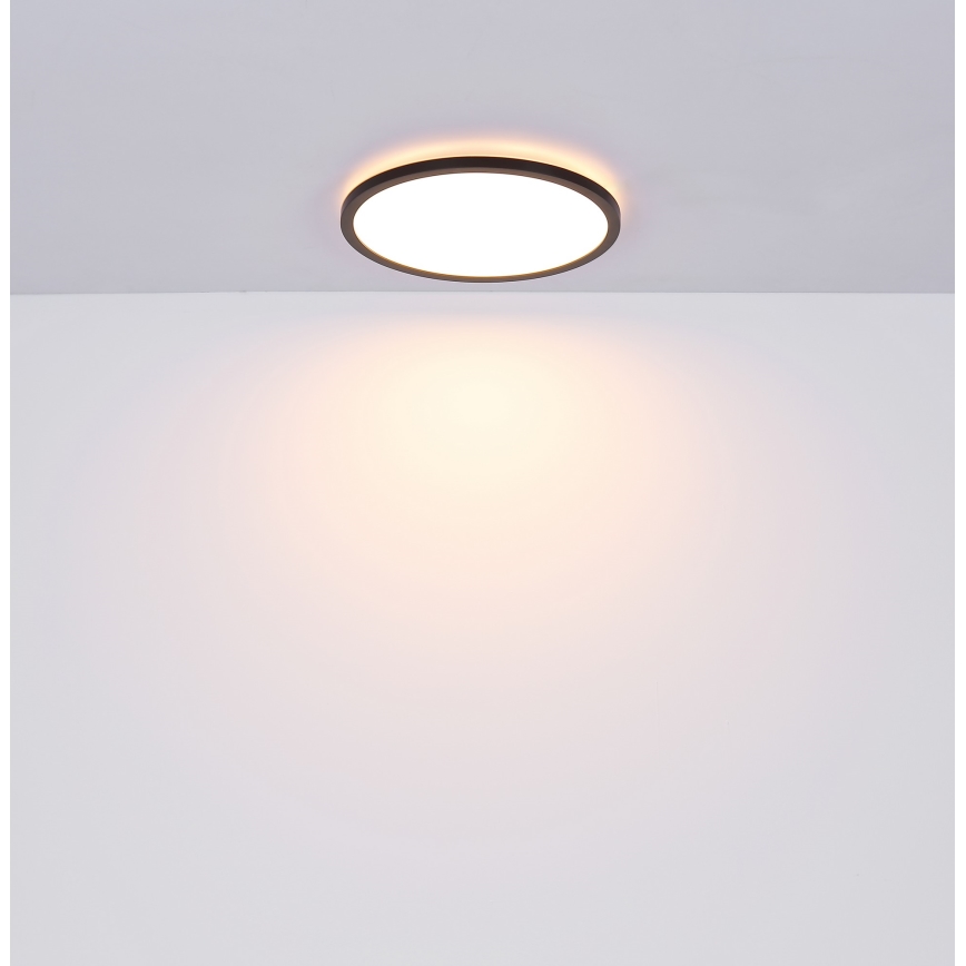 Globo - LED pritemdomas lubinis vonios šviestuvas LED/24W/230V diametras 42 cm IP44 juoda