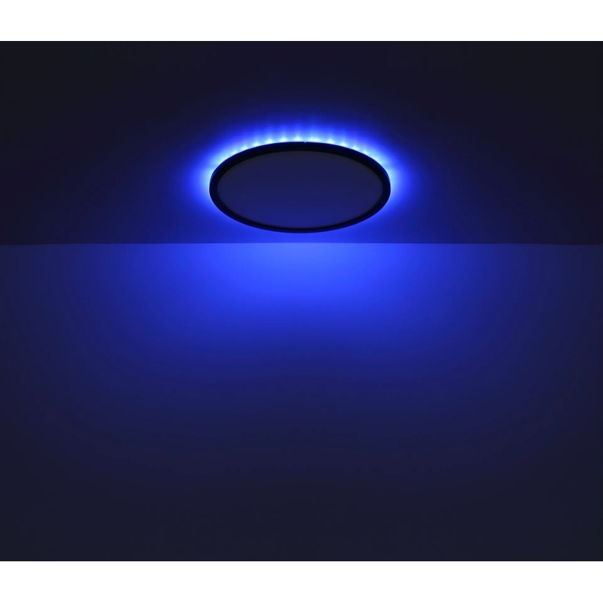 Globo - LED RGB Pritemdomas sieninis vonios šviestuvas LED/21W/230V 3000-6000K + nuotolinio valdymo pultas IP44 juoda