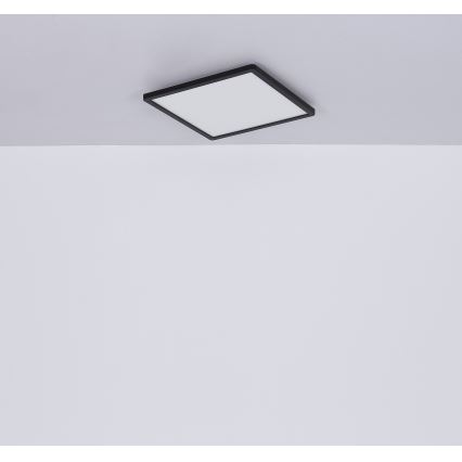 Globo - LED pritemdomas lubinis vonios šviestuvas LED/18W/230V 29,4x29,4 cm IP44 juoda
