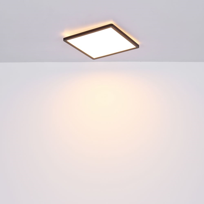 Globo - LED pritemdomas lubinis vonios šviestuvas LED/24W/230V 42x42 cm IP44 juoda