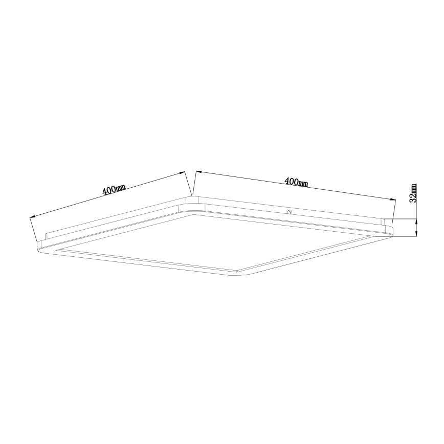 Globo - LED pritemdomas lubinis vonios šviestuvas LED/24W/230V 42x42 cm IP44 balta