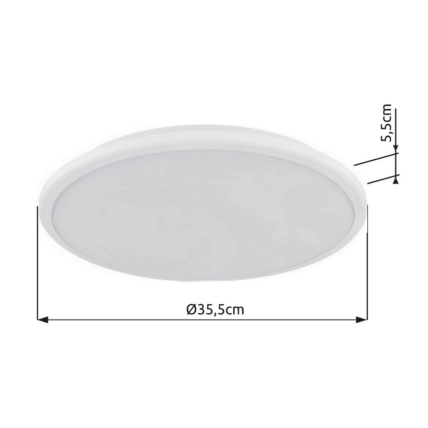 Globo - LED lubinis šviestuvas LED/18W/230V 3000K diametras 35 cm balta