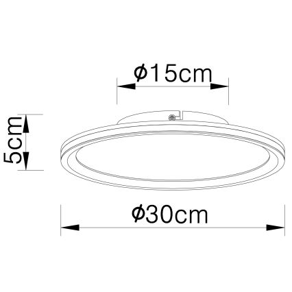 Globo - LED lubinis šviestuvas LED/30W/230V diametras 30 cm