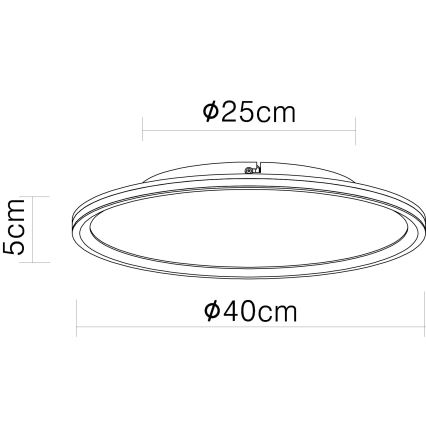 Globo - LED lubinis šviestuvas LED/39W/230V diametras 40 cm