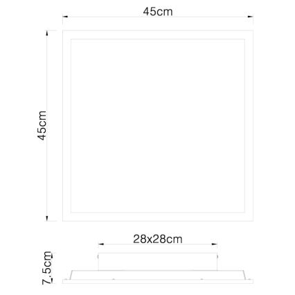 Globo - LED lubinis šviestuvas LED/24W/230V