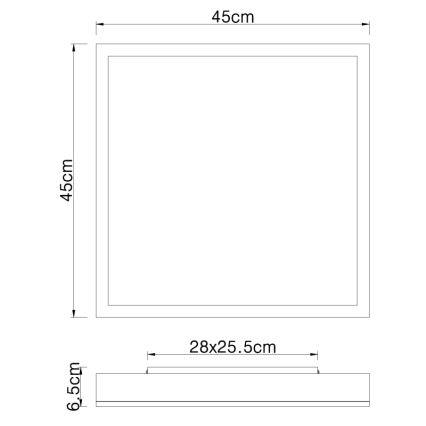 Globo - LED Lubinis šviestuvas LED/24W/230V