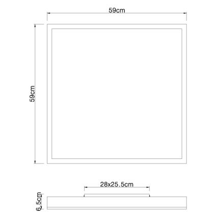 Globo - LED Lubinis šviestuvas LED/36W/230V