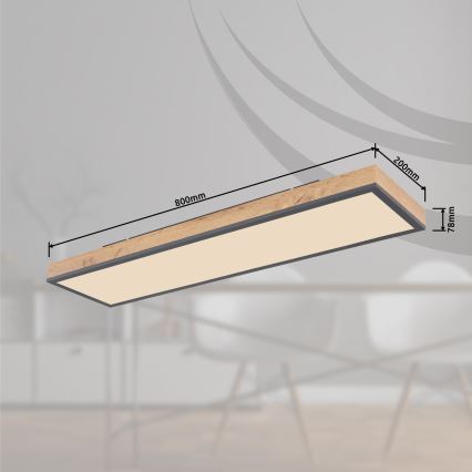 Globo - LED Pritemdomas lubinis šviestuvas LED/24W/230V 2700-6500K + nuotolinio valdymo pultas