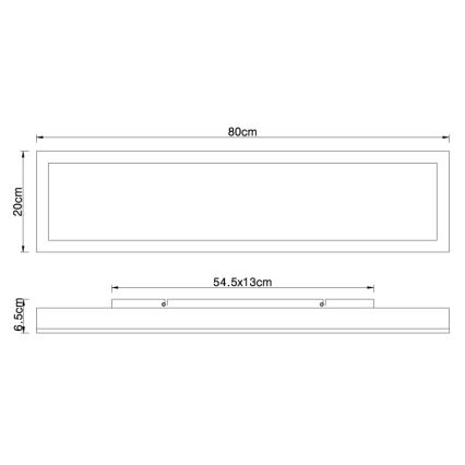 Globo - LED Lubinis šviestuvas LED/24W/230V