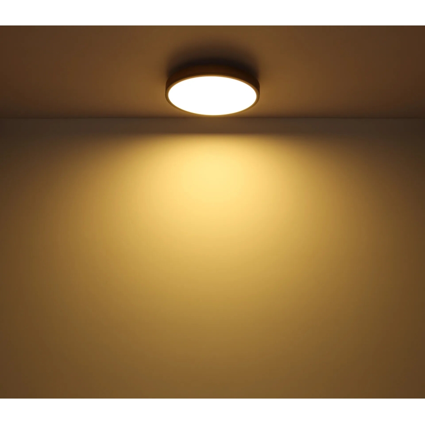Globo - LED Pritemdomas lubinis šviestuvas LED/40W/230V 2700-6500K diametras 60 cm + nuotolinio valdymo pultas ruda/pilka