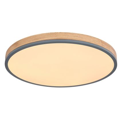 Globo - LED Pritemdomas lubinis šviestuvas LED/40W/230V 2700-6500K diametras 60 cm + nuotolinio valdymo pultas ruda/pilka