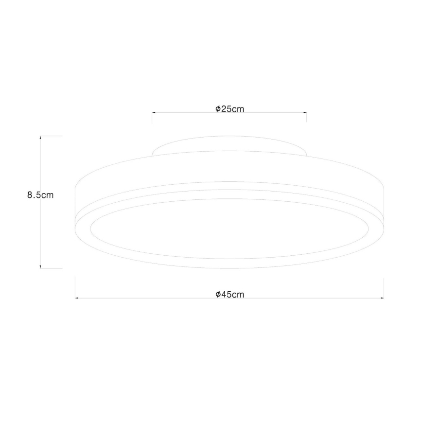 Globo - LED lubinis šviestuvas LED/24W/230V diametras 45 cm ruda