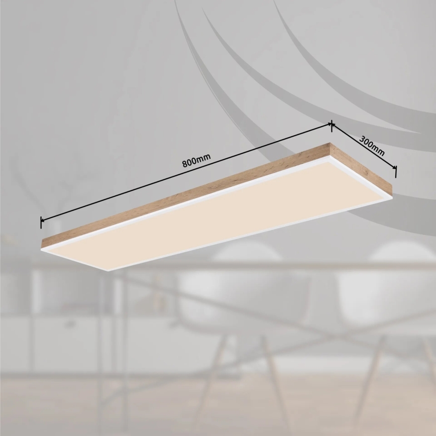 Globo - LED Pritemdomas lubinis šviestuvas LED/36W/230V 2700-6500K + nuotolinio valdymo pultas ruda/balta