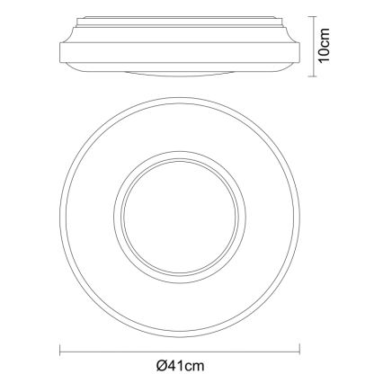 Globo - LED lubinis šviestuvas LED/24W/230V