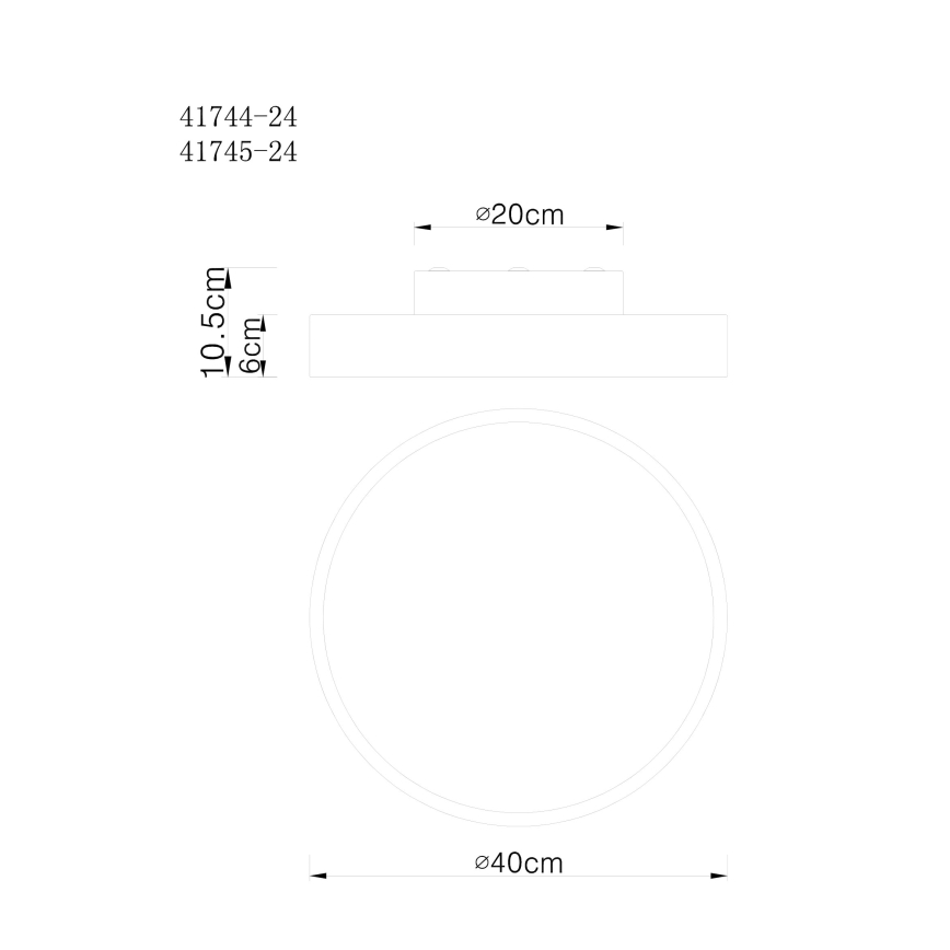 Globo - LED Reguliuojamas lubinis šviestuvas LED/24W/230V + valdymo pultas