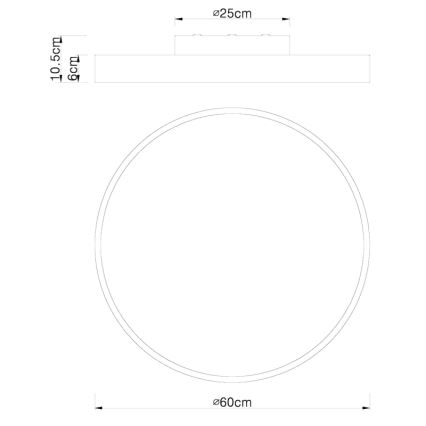 Globo - LED Pritemdomas lubinis šviestuvas LED/48W/230V 3000-6000K + nuotolinio valdymo pultas