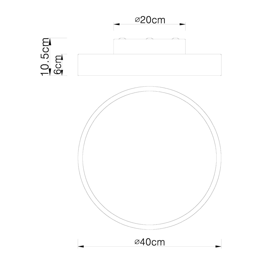 Globo - LED Pritemdomas lubinis šviestuvas LED/24W/230V 3000-6000K + nuotolinio valdymo pultas