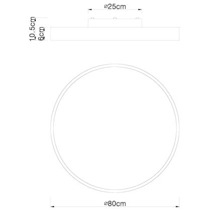 Globo - LED Reguliuojamas lubinis šviestuvas LED/60W/230V 3000-6000K + valdymo pultas