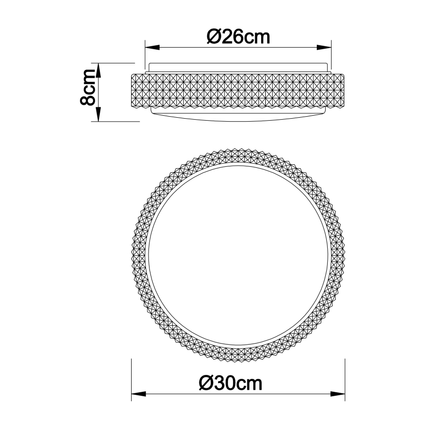 Globo - LED lubinis šviestuvas LED/12W/230V 2700/4200/6500K diametras 30 cm