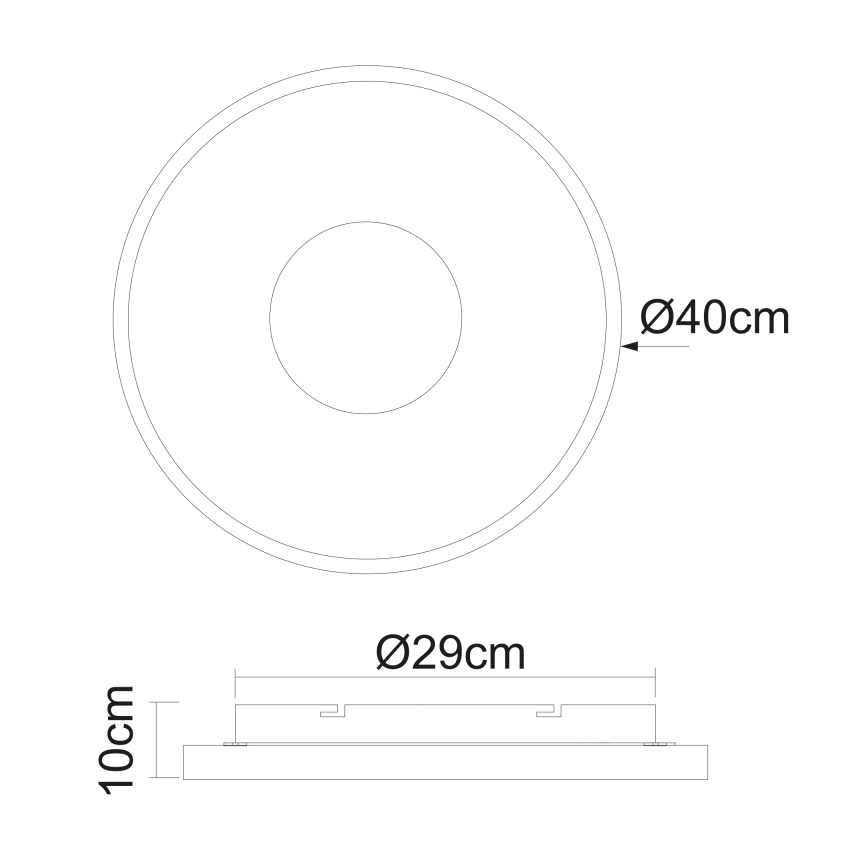 Globo - LED Pritemdomas lubinis šviestuvas LED/30W/230V 2700-6000K + nuotolinio valdymo pultas