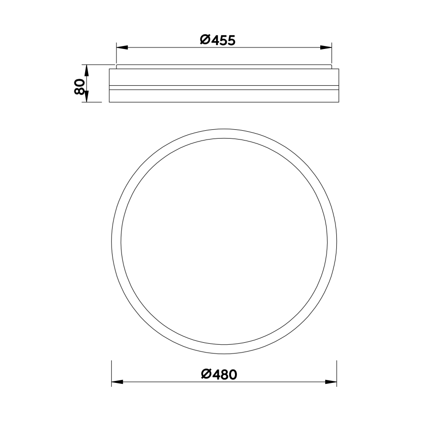 Globo - LED Pritemdomas lubinis šviestuvas LED/40W/230V 2700-6500K + nuotolinio valdymo pultas