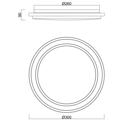 Globo - LED Vonios šviestuvas su jutikliu LED/18W/230V IP44