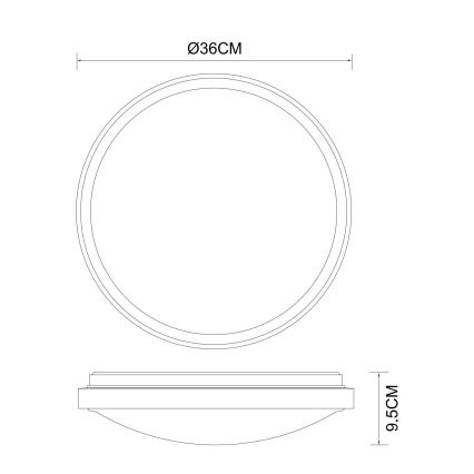 Globo - LED lubinis šviestuvas LED/18W/230V 3000/4000/6000K