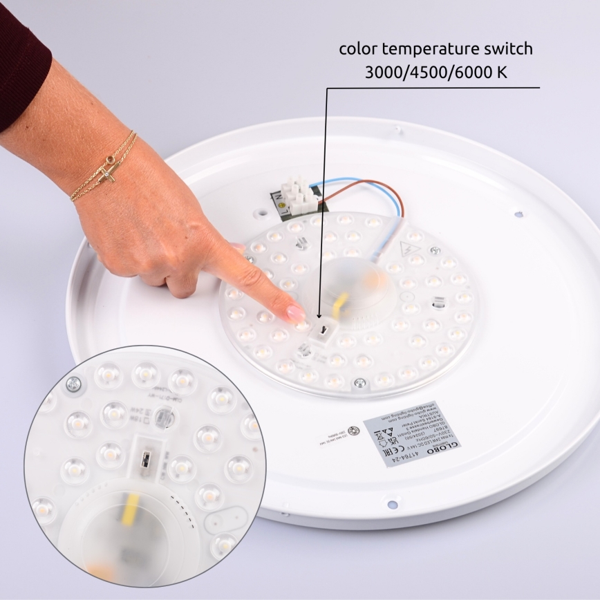 Globo - LED lubinis šviestuvas LED/24W/230V 3000/4500/6000K diametras 43,7 cm