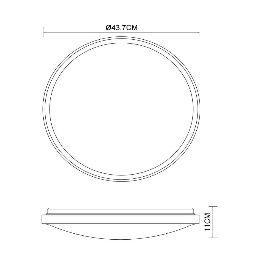 Globo - LED lubinis šviestuvas LED/24W/230V 3000/4500/6000K diametras 43,7 cm