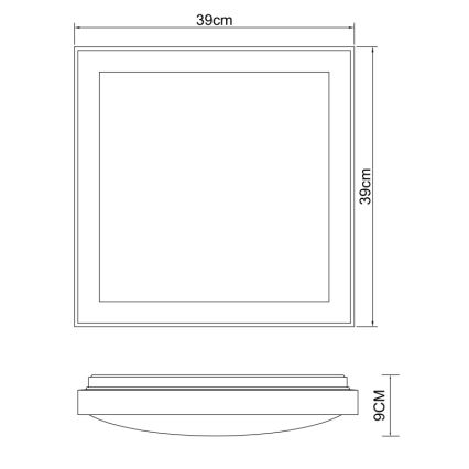 Globo - LED lubinis šviestuvas LED/24W/230V 3000/4500/6000K