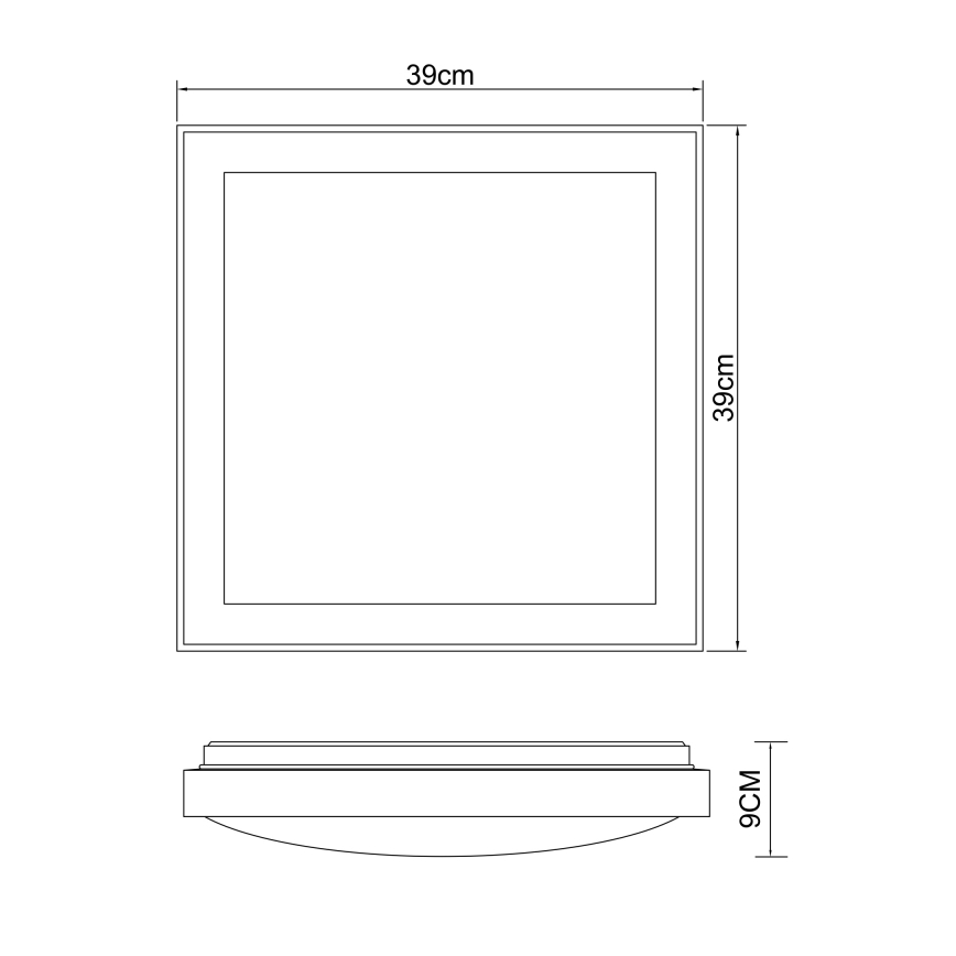 Globo - LED lubinis šviestuvas LED/24W/230V 3000/4500/6000K