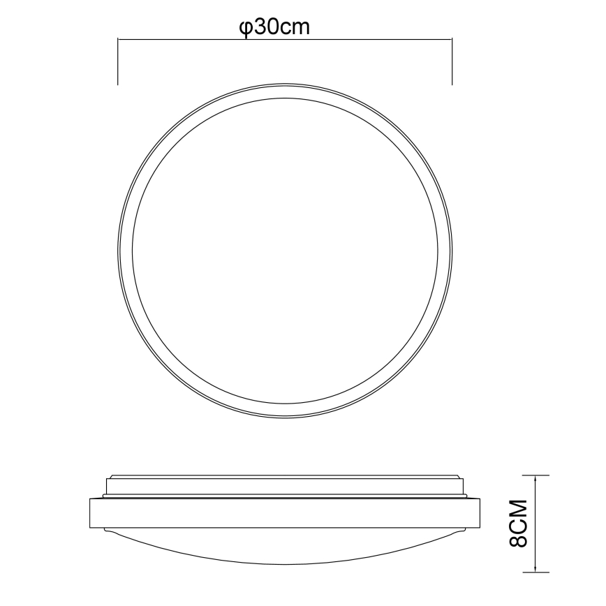Globo - LED lubinis šviestuvas LED/12W/230V 3000/4500/6000K diametras 30 cm