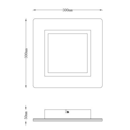 Globo - LED lubinis šviestuvas LED/23W/230V