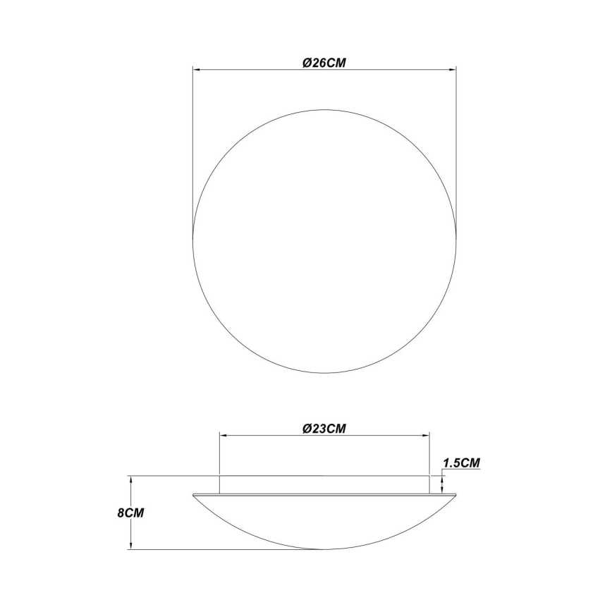 Globo - LED lubų šviestuvas LED/16W/230V 3000K Ø 26 cm
